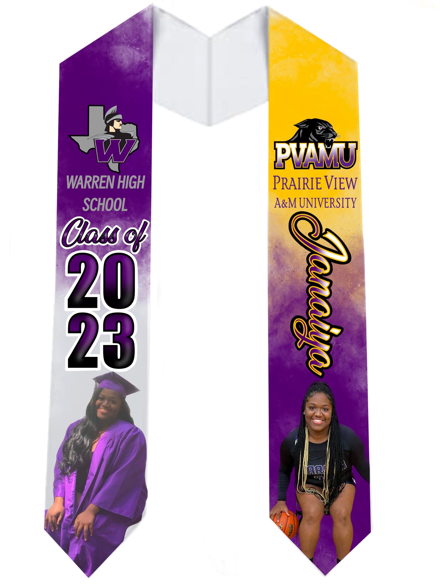GRAPHIC GRADUATION STOLE