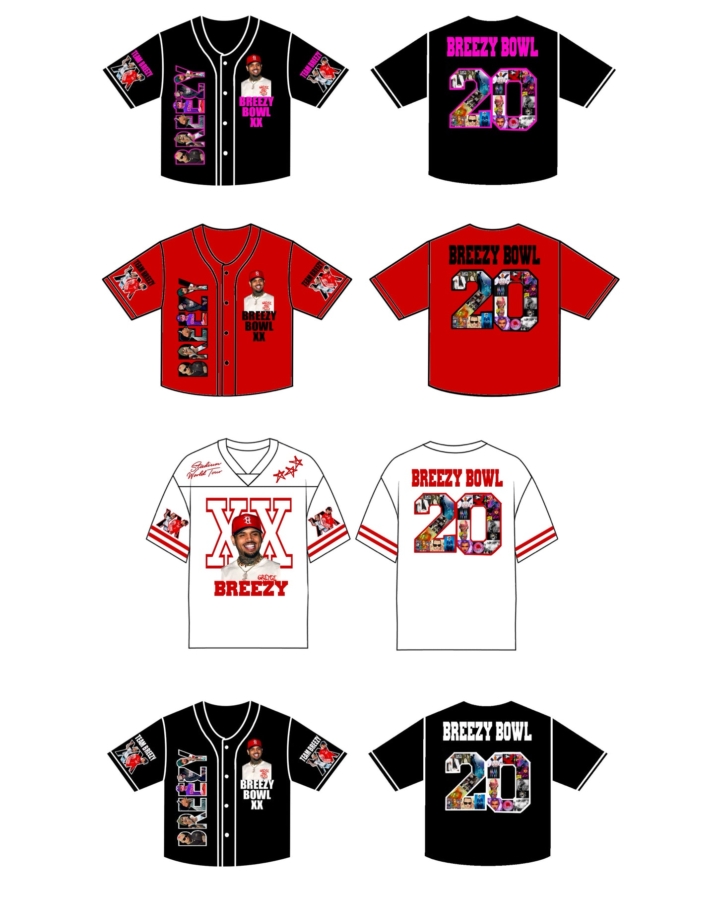 Chris Brown Breezy Bowl Jersey