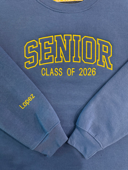 SENIOR EMBROIDERED SWEATSHIRT